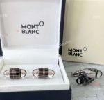 AAA Grade Montblanc Star Walker Vertical stripes Cufflinks Rose Gold Black